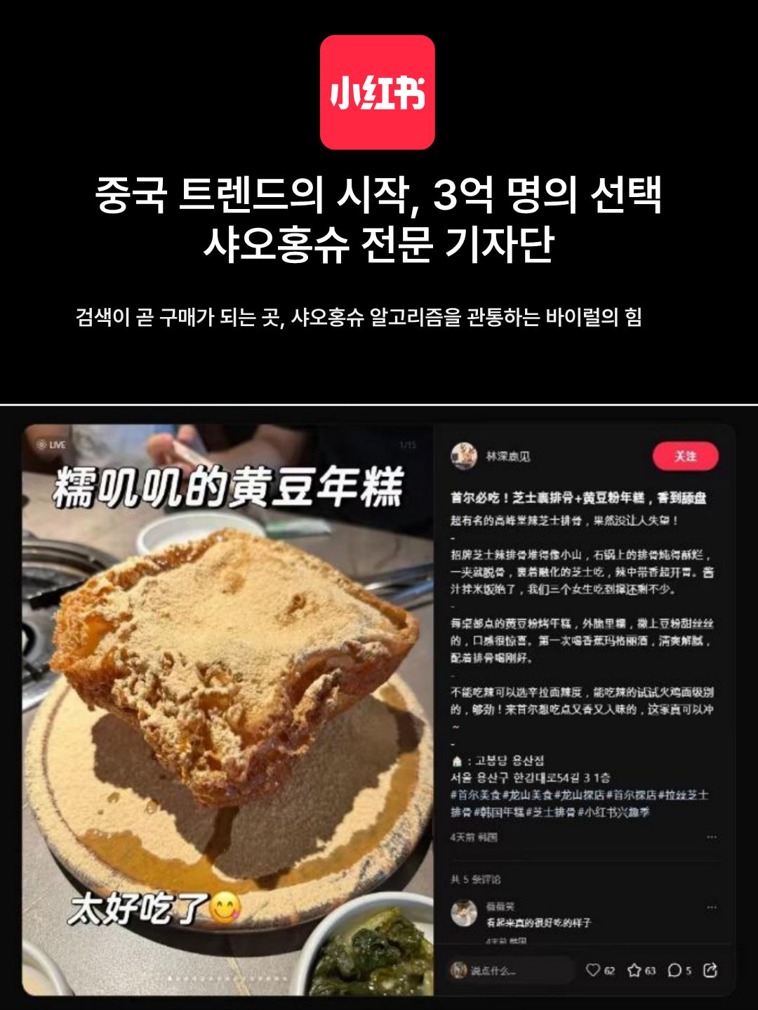 고봉당 샤오홍슈 레퍼런스